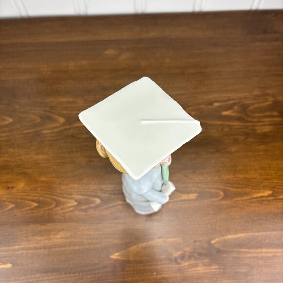 Vintage 1989 Enesco Graduation Girl Figurine by J. Tinker Ceramic Graduate Doll - Picture 6 of 11